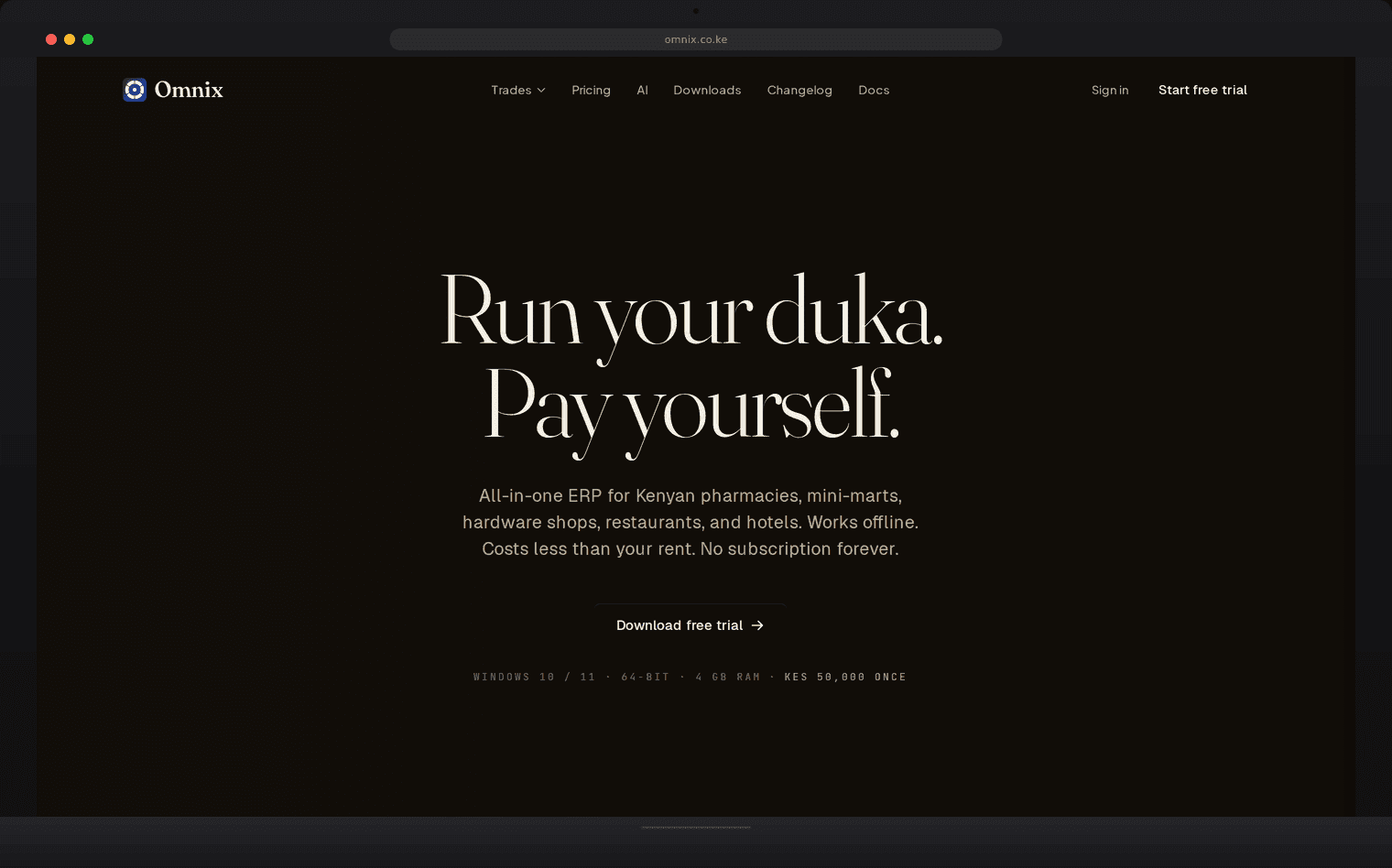 Omnix — Kenyan ERP marketing site